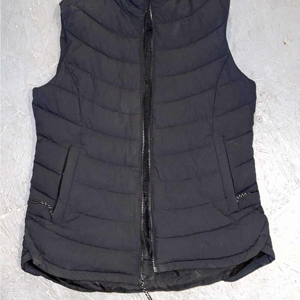 Black Women's Puffer Vest